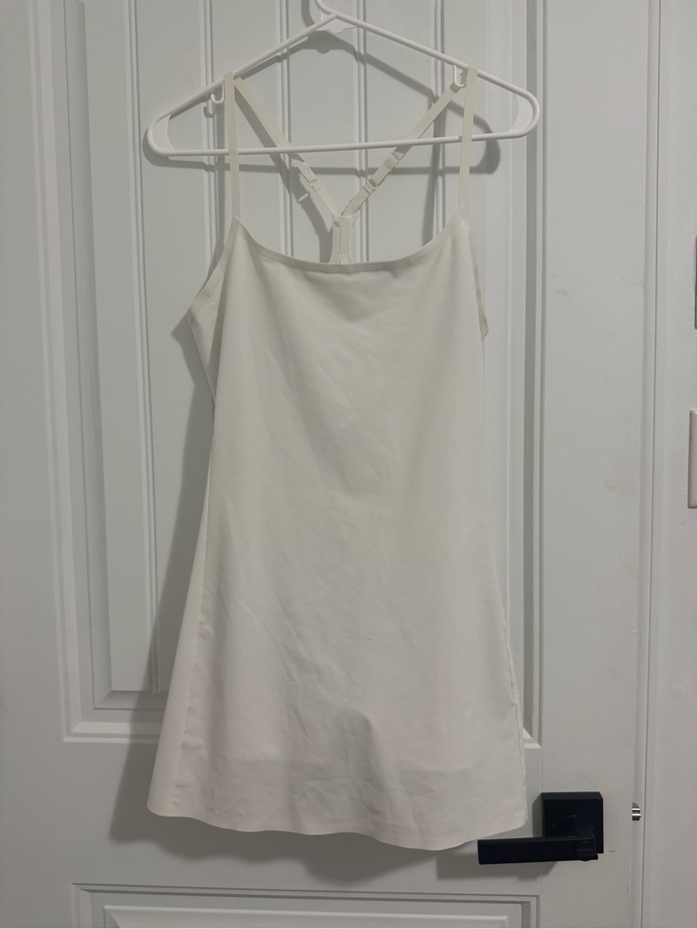 Aritzia Cream Dress with Strappy Back and built in shorts